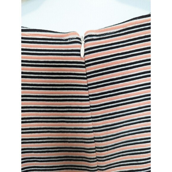 Talbots Striped Peplum Top Womens L Pink Short Sleeve Casual Professional Shirt - Picture 6 of 8